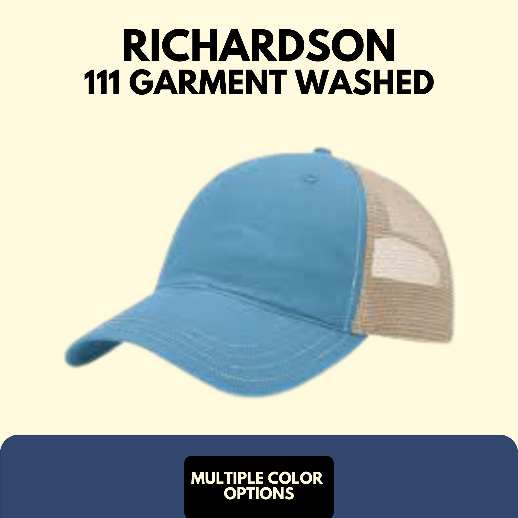 Richardson 111 Garment-Washed Trucker Cap