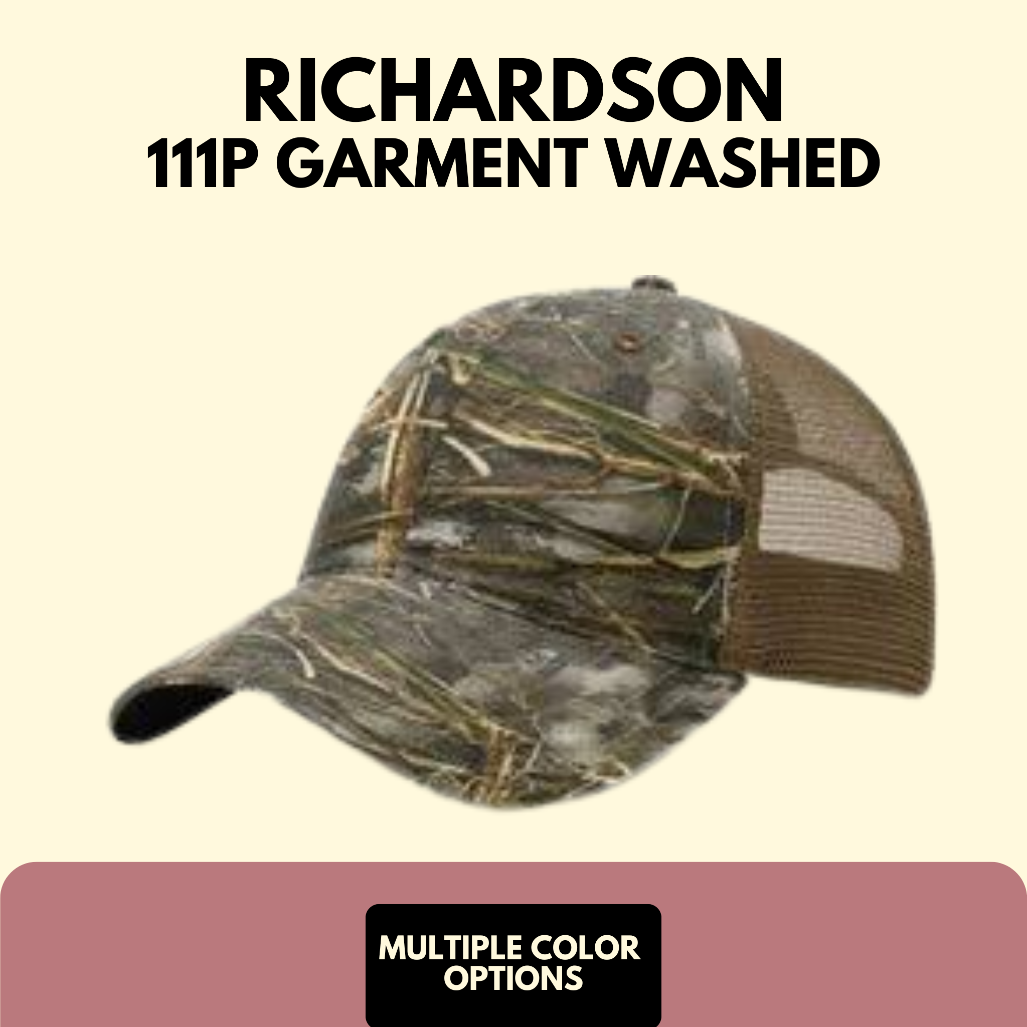 Richardson 111P Garment Washed Trucker Hat