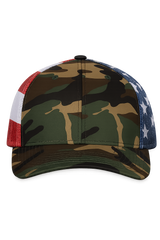Green Camo/ Stars Stripes