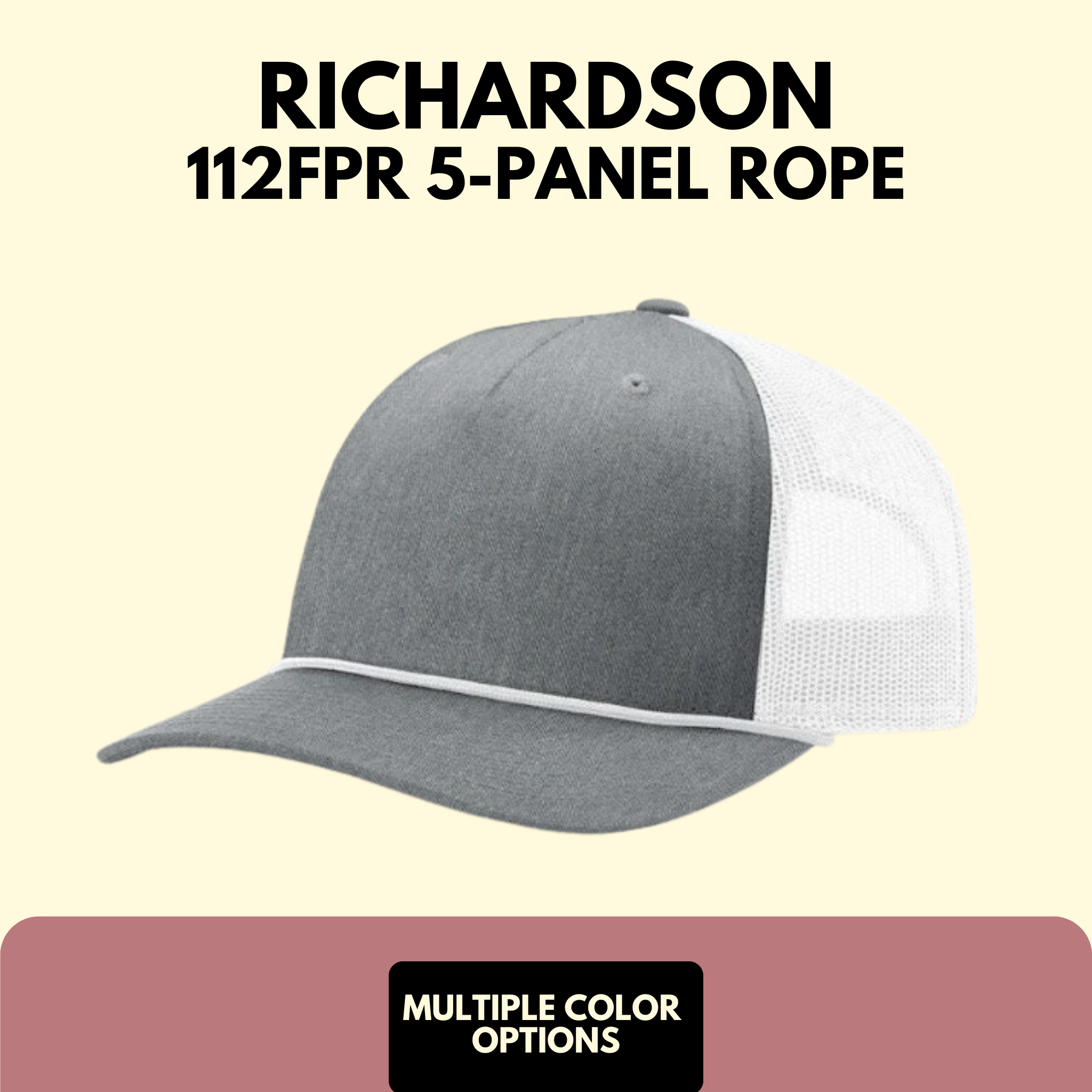 Richardson 112FPR Five-Panel Trucker with Rope