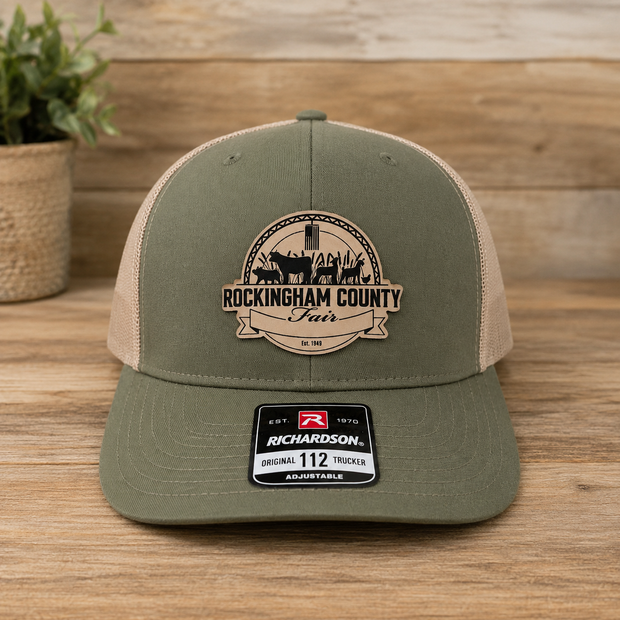 Rockingham County Fair - Leather Patch Hat
