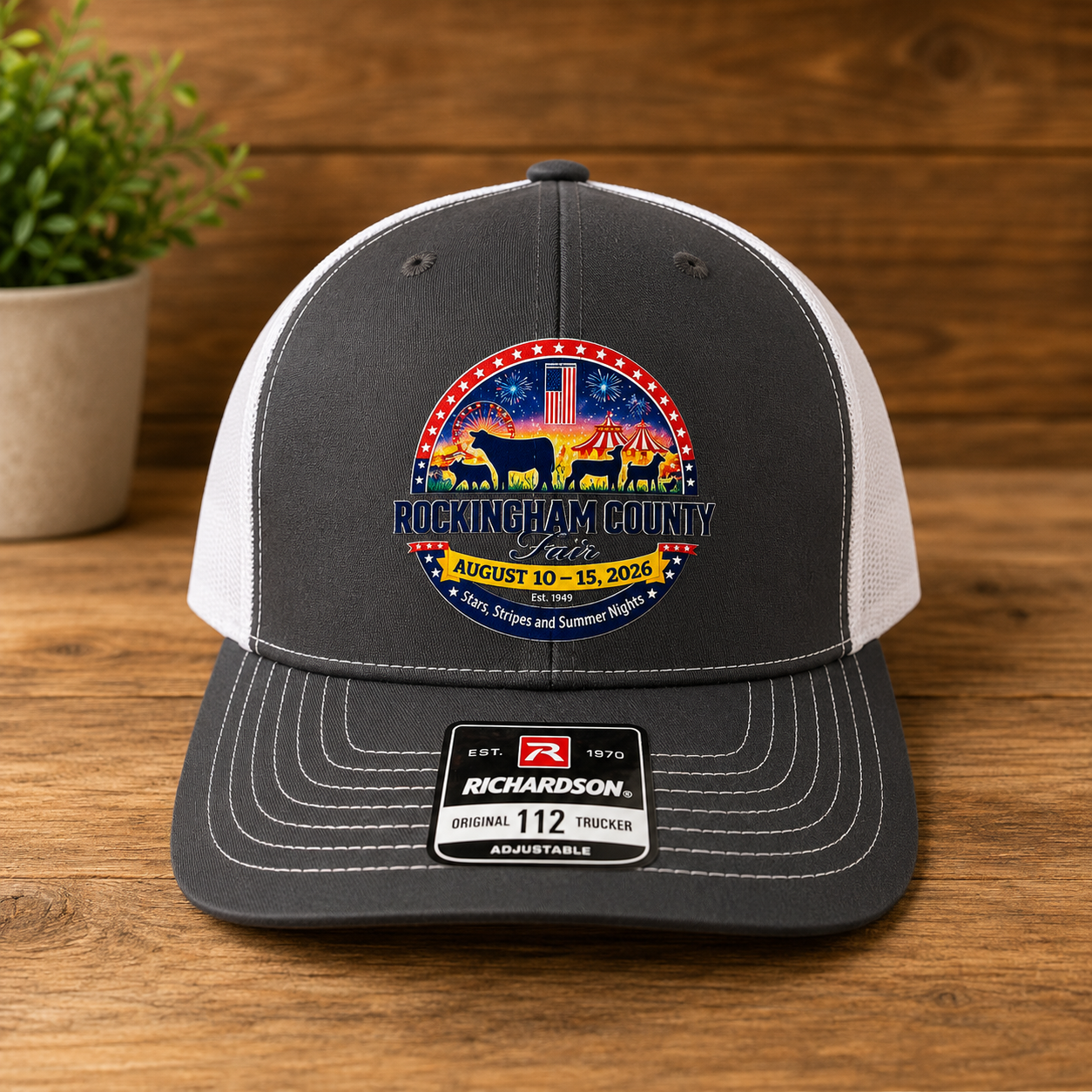 Rockingham County Fair - Stars, Stripes & Summer Nights transfer hat