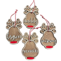 Custom Reindeer Name Ornaments