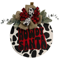Howdy Santa Wooden Round – 14" x 1/2"