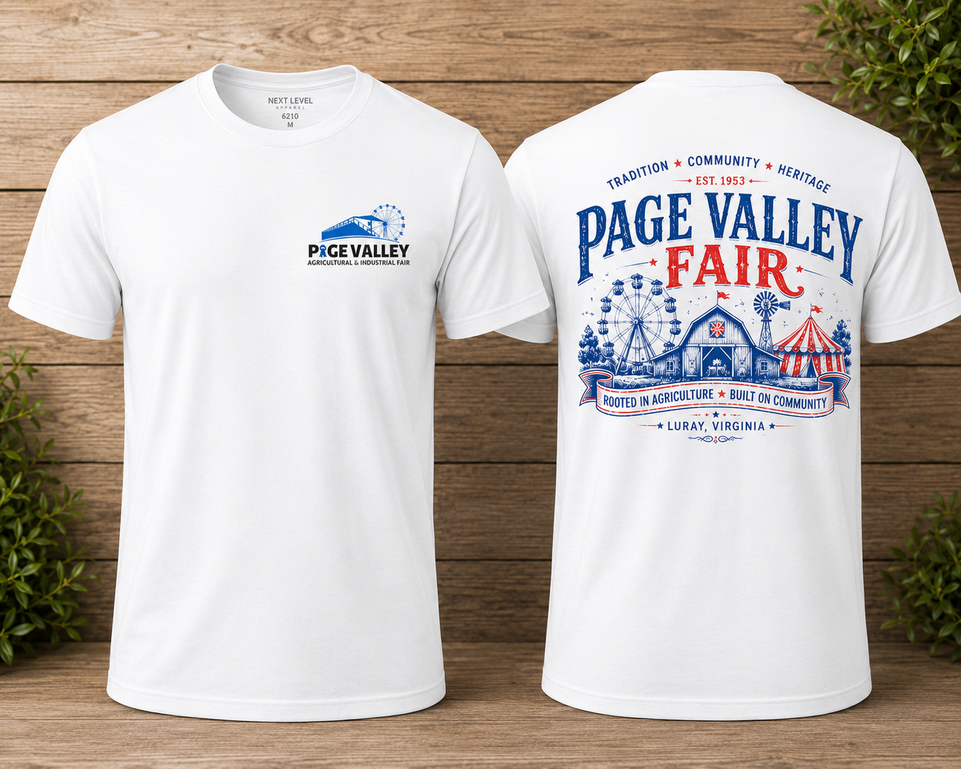 2026 Page Valley Agriculture & Industrial Fair logo t-shirt