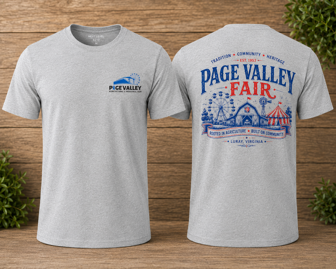 2026 Page Valley Agriculture & Industrial Fair logo t-shirt