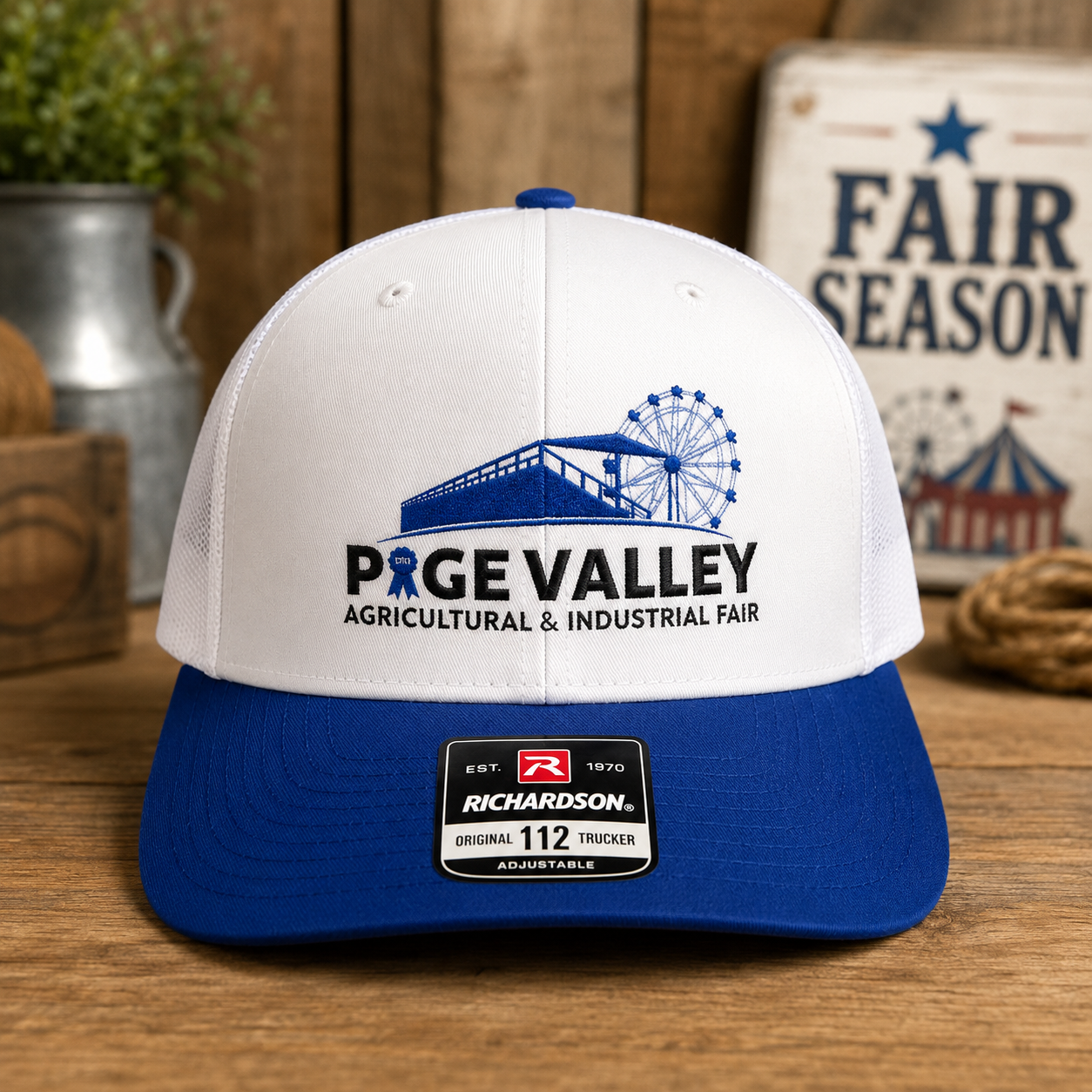 Page Valley Agriculture & Industrial Fair logo hat