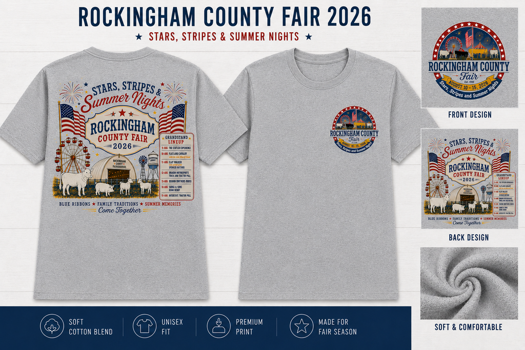 Rockingham County Fair 2026 – Stars, Stripes & Summer Nights T-Shirt