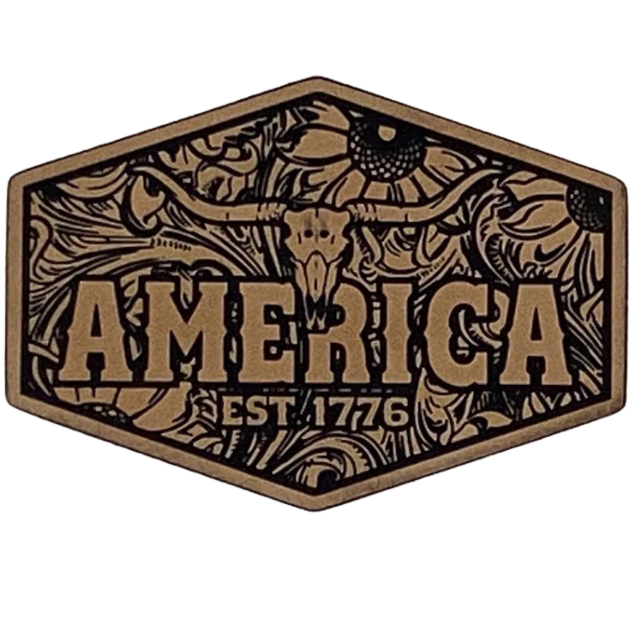 Freedom america est 1776.sand