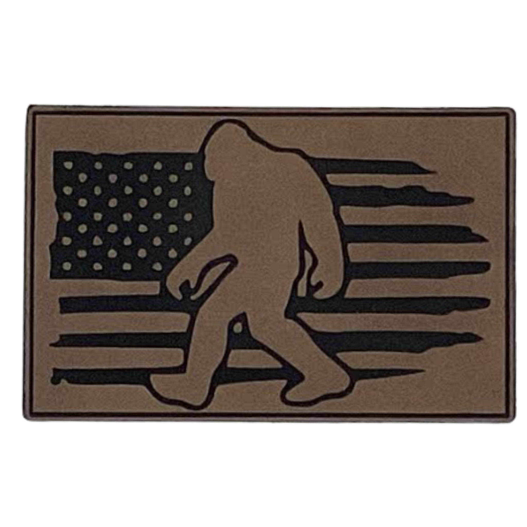 Random bigfoot flag.brown