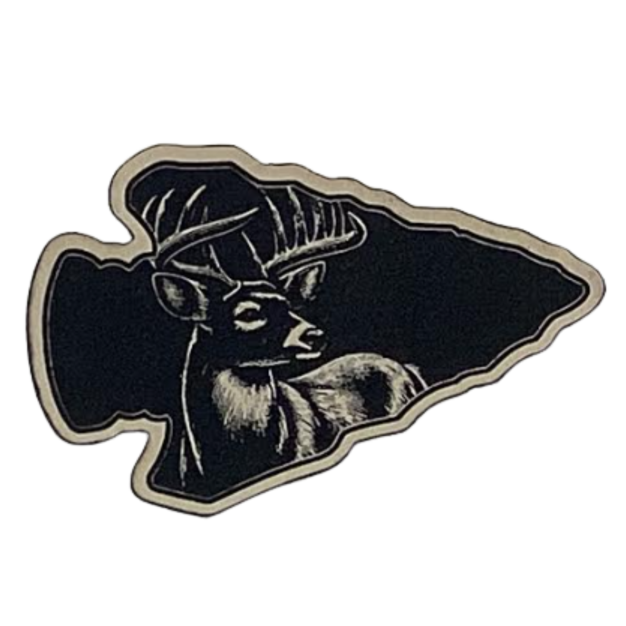 Hunting/Fishing buck arrowhead.sand