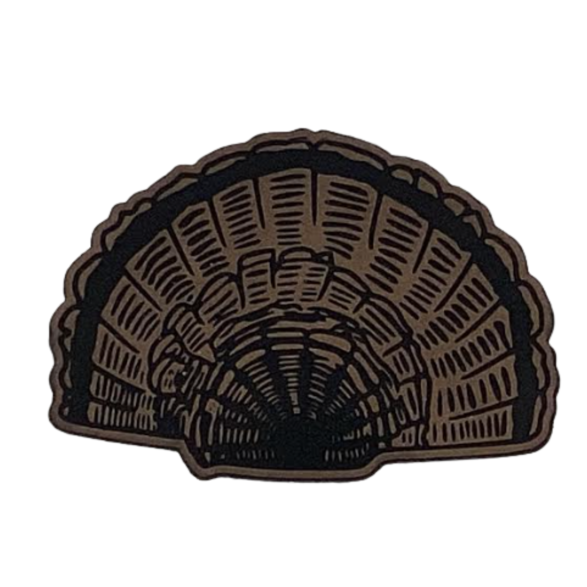 Hunting/Fishing turkey fan.brown