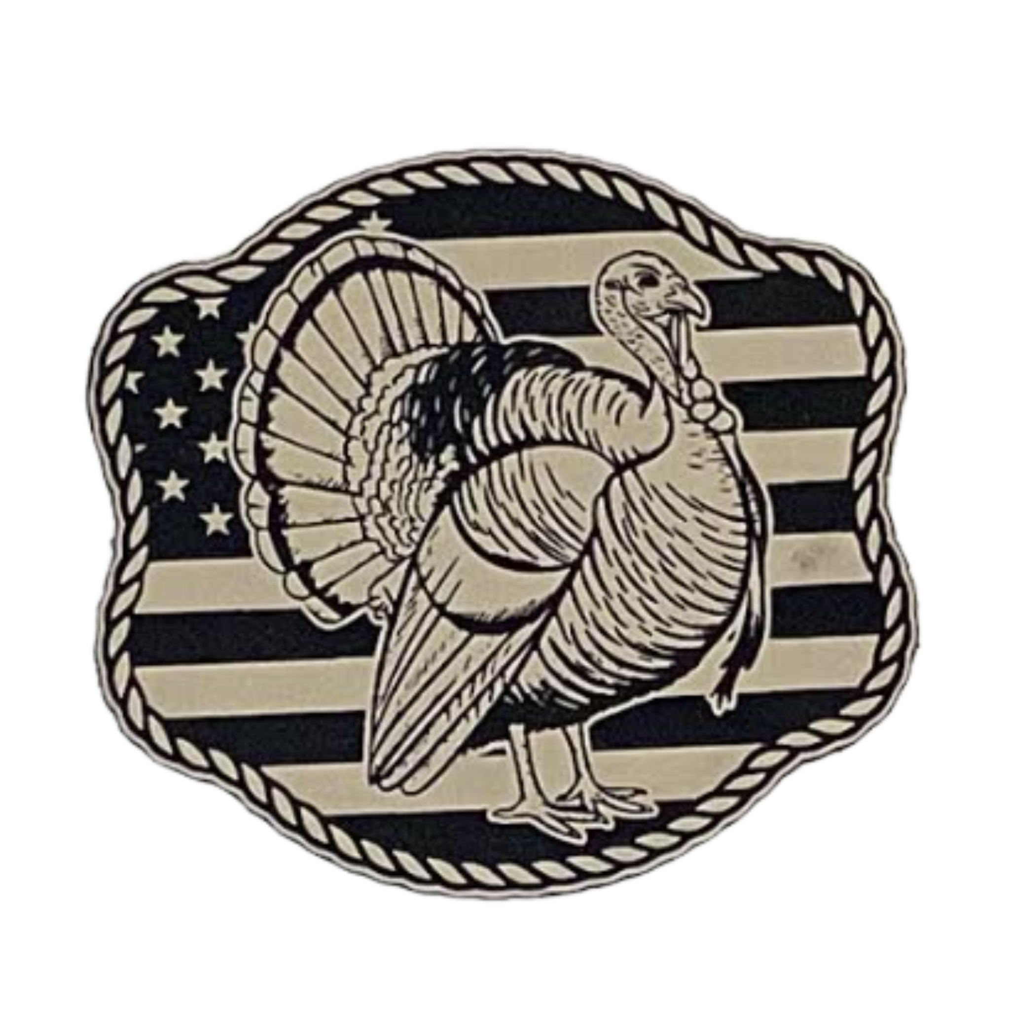 Hunting/Fishing turkey flag.sand