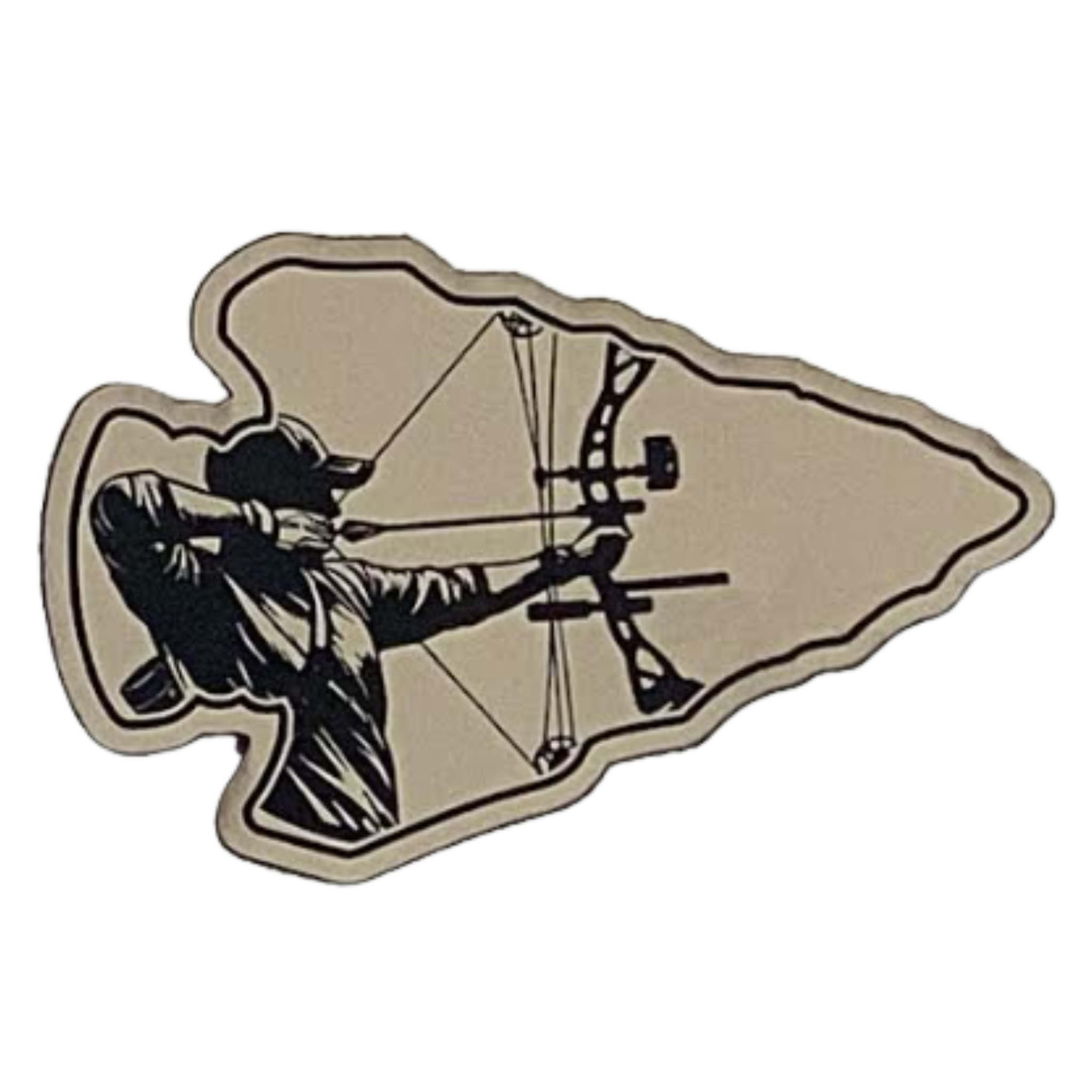 bow hunter arrowhead.sand