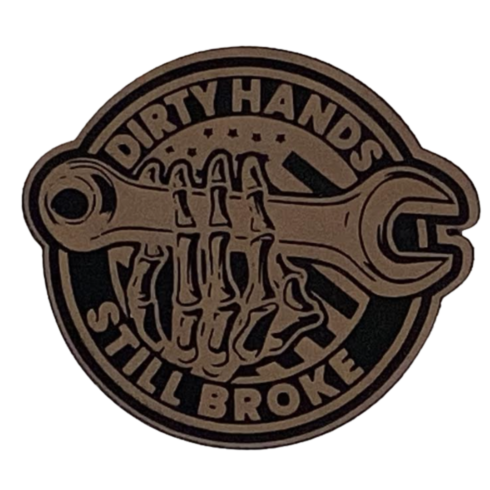dirty hands still broke.brown