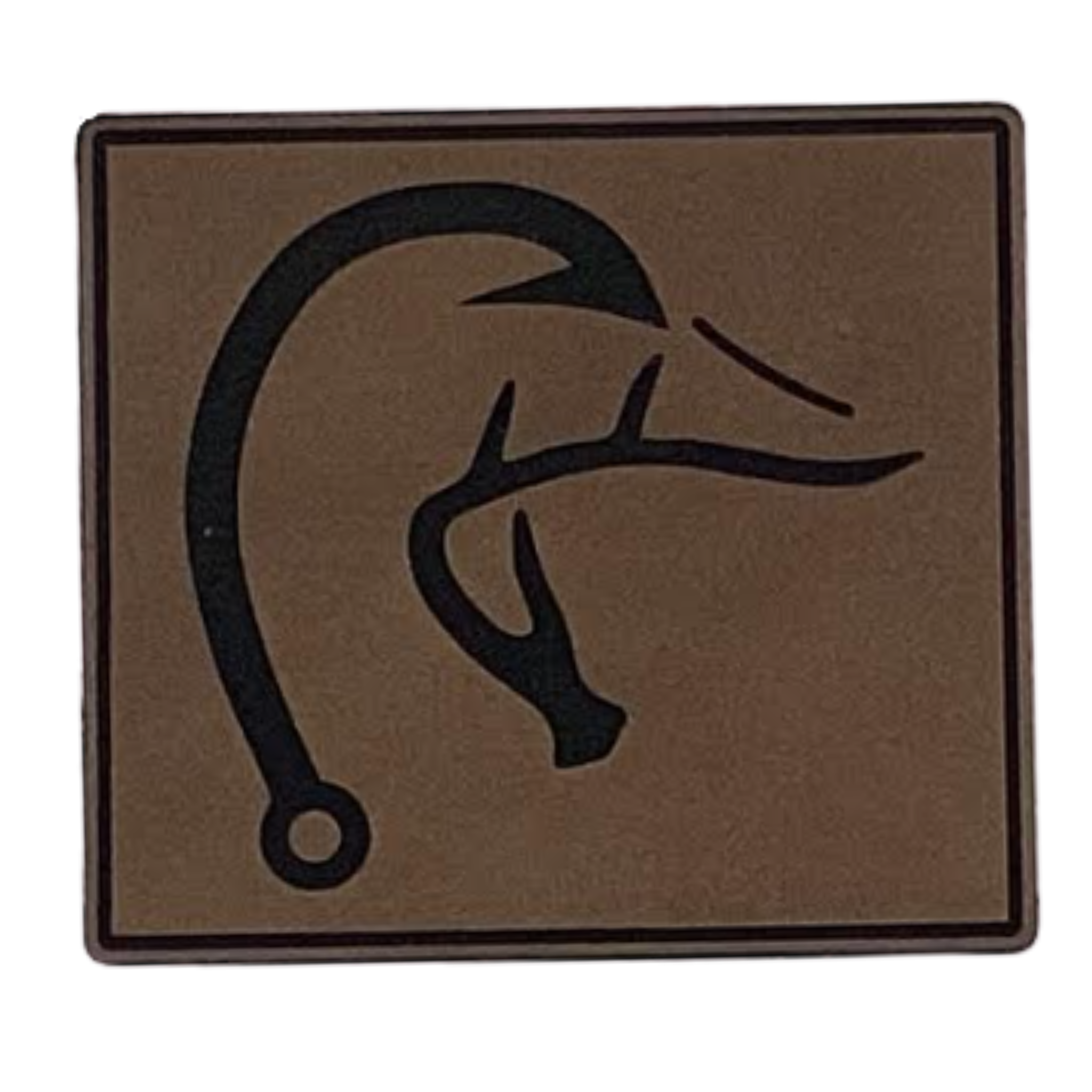 duck fish hook antler.brown