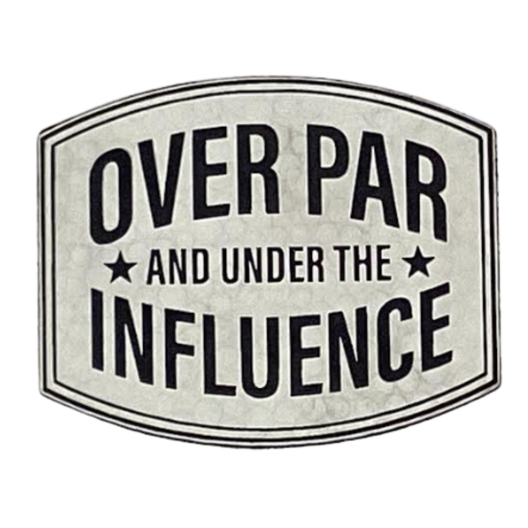 over par and under the influence.white golfball